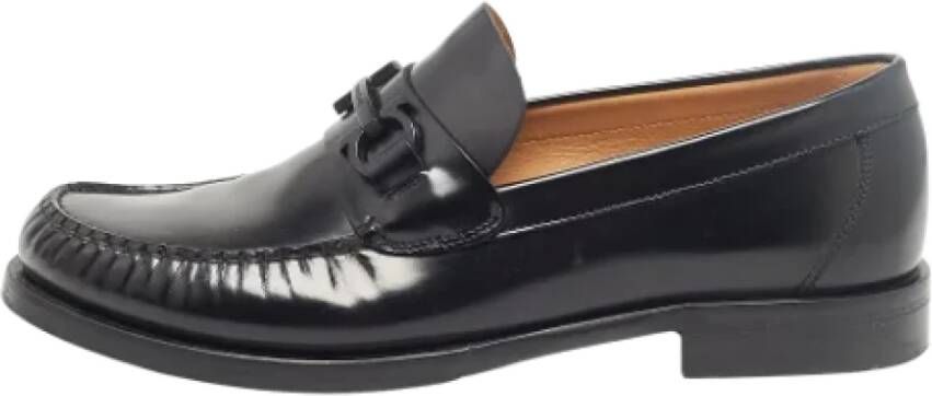 Salvatore Ferragamo Pre-owned Leather flats Black Heren