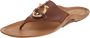 Salvatore Ferragamo Pre-owned Leather flats Brown Dames - Thumbnail 1