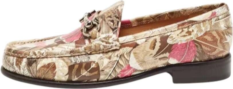 Salvatore Ferragamo Pre-owned Leather flats Multicolor Dames