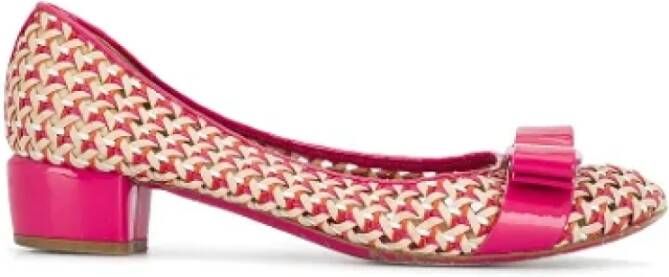 Salvatore Ferragamo Pre-owned Leather flats Multicolor Dames