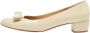 Salvatore Ferragamo Pre-owned Leather heels Beige Dames - Thumbnail 1