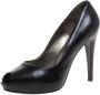 Salvatore Ferragamo Pre-owned Leather heels Black Dames - Thumbnail 1