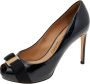 Salvatore Ferragamo Pre-owned Leather heels Black Dames - Thumbnail 1