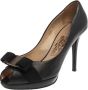 Salvatore Ferragamo Pre-owned Leather heels Black Dames - Thumbnail 1