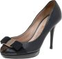 Salvatore Ferragamo Pre-owned Leather heels Black Dames - Thumbnail 1