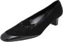 Salvatore Ferragamo Pre-owned Leather heels Black Dames - Thumbnail 1