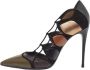 Salvatore Ferragamo Pre-owned Leather heels Black Dames - Thumbnail 1