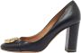 Salvatore Ferragamo Pre-owned Leather heels Black Dames - Thumbnail 1