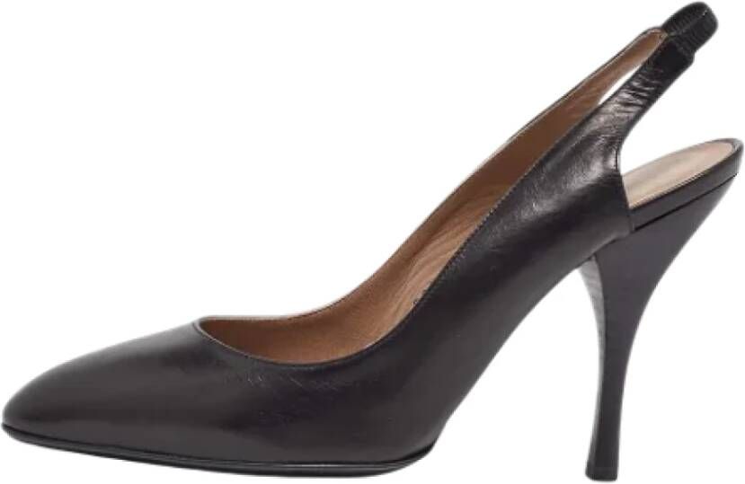 Salvatore Ferragamo Pre-owned Leather heels Black Dames