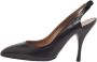 Salvatore Ferragamo Pre-owned Leather heels Black Dames - Thumbnail 1