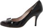 Salvatore Ferragamo Pre-owned Leather heels Black Dames - Thumbnail 1