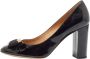 Salvatore Ferragamo Pre-owned Leather heels Black Dames - Thumbnail 1