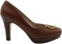 Salvatore Ferragamo Pre-owned Leather heels Brown Dames - Thumbnail 1