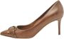 Salvatore Ferragamo Pre-owned Leather heels Brown Dames - Thumbnail 1