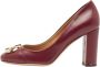 Salvatore Ferragamo Pre-owned Leather heels Red Dames - Thumbnail 1