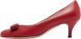 Salvatore Ferragamo Pre-owned Leather heels Red Dames - Thumbnail 1