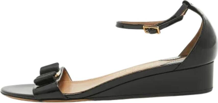 Salvatore Ferragamo Pre-owned Leather sandals Black Dames