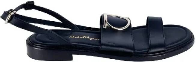 Salvatore Ferragamo Pre-owned Leather sandals Black Dames