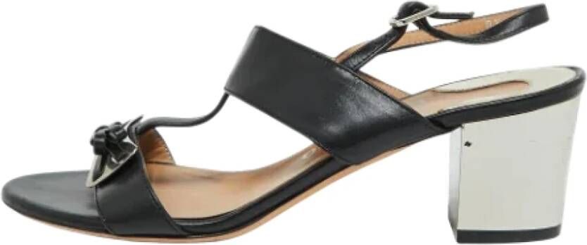 Salvatore Ferragamo Pre-owned Leather sandals Black Dames