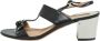 Salvatore Ferragamo Pre-owned Leather sandals Black Dames - Thumbnail 1