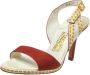 Salvatore Ferragamo Pre-owned Leather sandals Orange Dames - Thumbnail 1