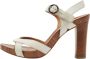 Salvatore Ferragamo Pre-owned Leather sandals White Dames - Thumbnail 1