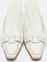 Salvatore Ferragamo Pre-owned Leather sandals White Dames - Thumbnail 1