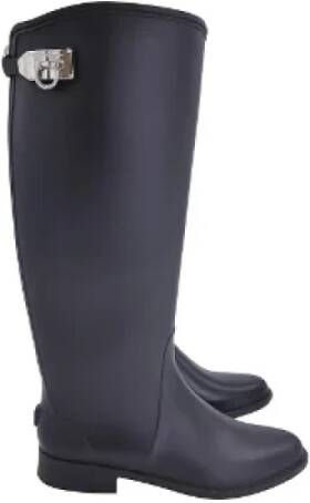 Salvatore Ferragamo Pre-owned Rubber boots Black Dames