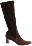 Salvatore Ferragamo Pre-owned Suede boots Brown Dames - Thumbnail 1