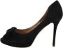 Salvatore Ferragamo Pre-owned Suede heels Black Dames - Thumbnail 1