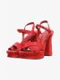 Salvatore Ferragamo Pre-owned Suede sandals Red Dames - Thumbnail 1