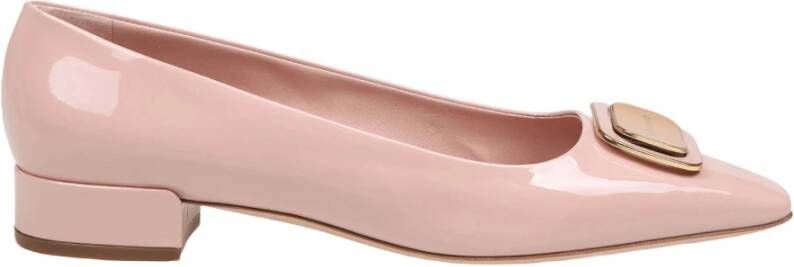 Salvatore Ferragamo Roze Ballerina Schoenen Pink Dames