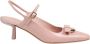 Salvatore Ferragamo Roze leren slingback pumps Pink Dames - Thumbnail 7