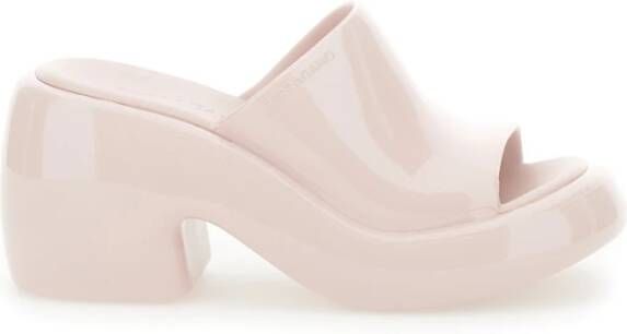 Salvatore Ferragamo Deva-slippers met logo Pink Dames