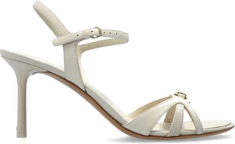 Salvatore Ferragamo Sandalettes met hak Dasy Beige Dames