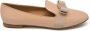 Salvatore Ferragamo Beige Patentleren Bow-Tie Loafers Beige Dames - Thumbnail 1