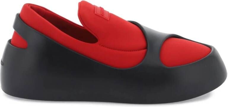 Salvatore Ferragamo Slip-Ons met Uitgesneden Effect Red Heren