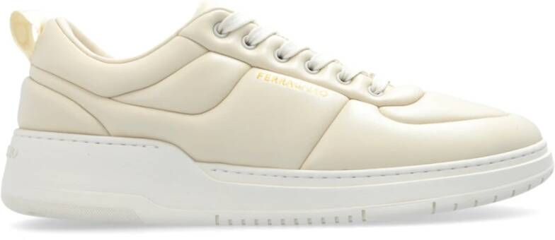 Salvatore Ferragamo Sneakers Caro Man Beige Heren