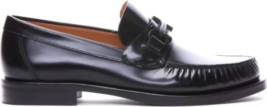 Salvatore Ferragamo Stijlvolle Leren Schoenen voor Mannen Black Heren