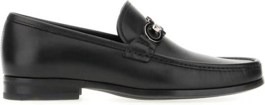 Salvatore Ferragamo Stijlvolle Loafers voor Mannen Black Heren