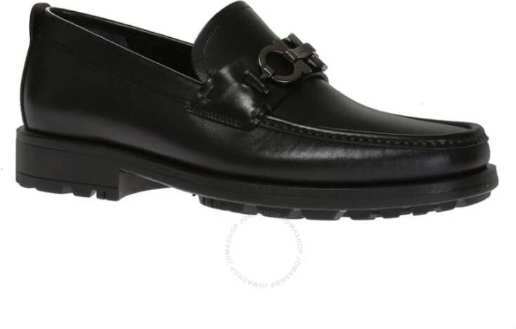 Salvatore Ferragamo Stijlvolle Mocassins voor Mannen en Vrouwen Black Heren