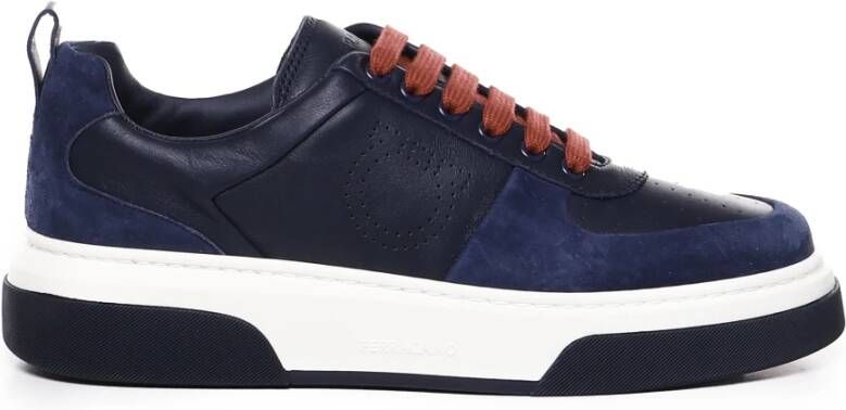 Salvatore Ferragamo Stijlvolle Sneakers voor Mannen en Vrouwen Blue Heren