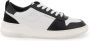 Salvatore Ferragamo Tweekleurige leren sneakers met logo White Heren - Thumbnail 12