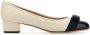 Salvatore Ferragamo Tweekleurige nappaleren pumps Beige Dames - Thumbnail 1