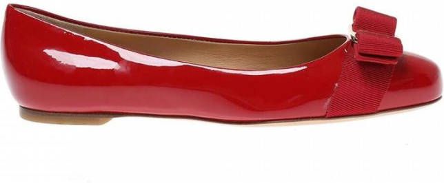 Salvatore Ferragamo Varina ballerina's Rood Dames