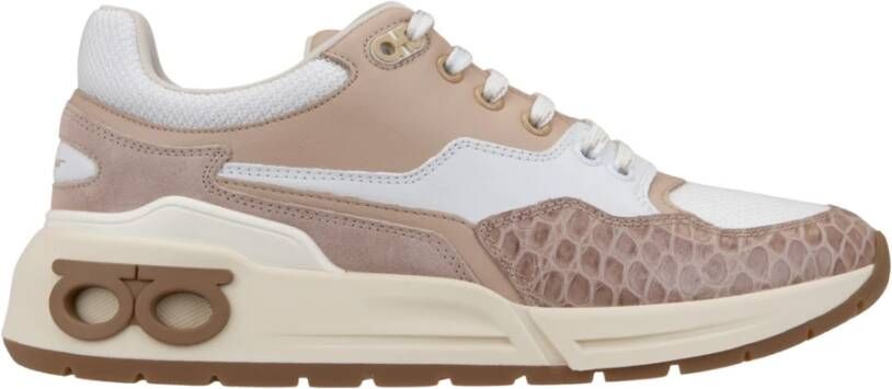 Salvatore Ferragamo Veterschoenen Dames Leer Suède Beige Dames