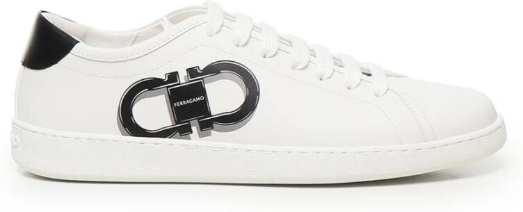 Salvatore Ferragamo Witte Sneaker voor Mannen en Vrouwen White Heren