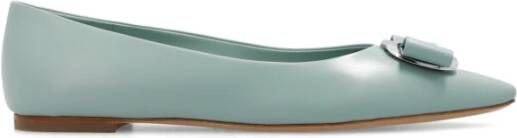 Salvatore Ferragamo Zina Ballerinas Blue Dames