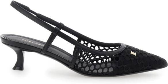 Salvatore Ferragamo Zwarte Clizia sandalen met hak Black Dames