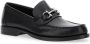 Salvatore Ferragamo Zwarte Gancini Loafers in Leer Black Heren - Thumbnail 1